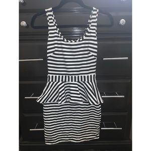 Peplum mini dress from Bebe